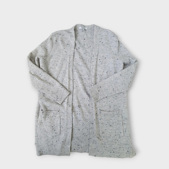 Madewell Donegal Kent Open Cardigan Speckled Wool Blend Cardigan Sweater Sz XS - Picture 3 of 9